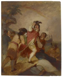 Robinson Crusoe e il suo uomo Venerdì lasciano l