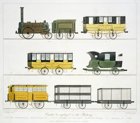 Carrozze impiegate sulla ferrovia, tavola 7 da 