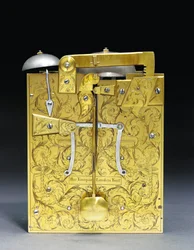 Orologio a staffa montato di Giacomo II con ripetizione dei quarti, no. 166, c.1690-95