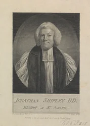 Jonathan Shipley, Vescovo di St. Asaph