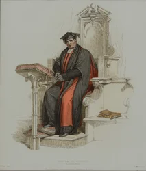 Dottore in Divinità, inciso da J. Agar, pubblicato in 