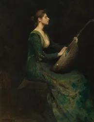Signora con un liuto, 1886