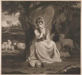 Mrs. Frances Ann Crewe come Santa Genoveffa