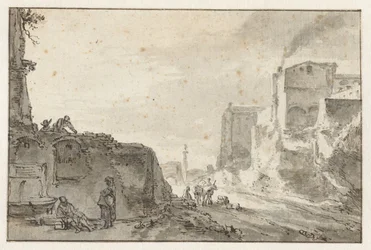 Veduta di città italiana