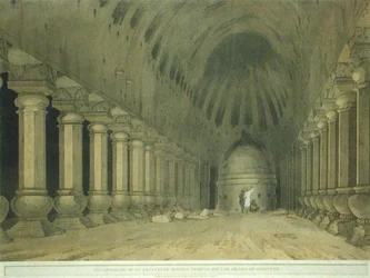 Interno di un Tempio Indù Scavato sull
