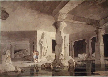 Parte del Tempio di Elephanta, tavola VIII da 