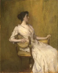 Dama in bianco, 1901 circa (olio su tavola)