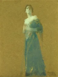 Donna in blu