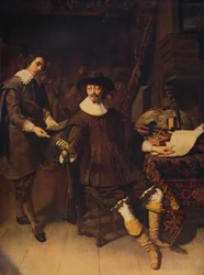 Constantijn Huygens e il suo impiegato, 1627, c1915