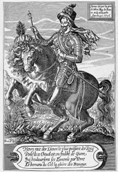 Ritratto di Enrico IV (1553-1610) (un cavallo), all