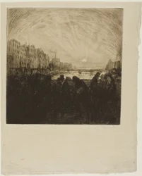 Effetto del sole al tramonto