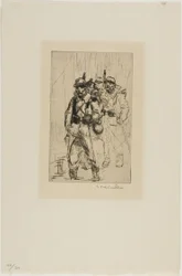 Tre soldati a piedi