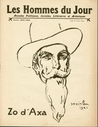 Copertina di "Les Hommes du jour", Satirico in N & B