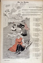 Canzone popolare "sulle fortificazioni" di Victor Meusy - disegno di Theophile Alexandre Steinlen in "Gil blas illustrato"