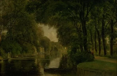 Un canale. Frederiksværk, Zelanda