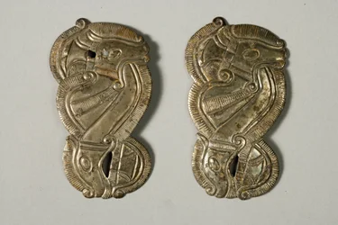 Placche per finimenti di cavallo, fine IV-inizio III secolo a.C. (argento)