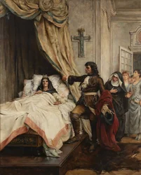 Pietro il Grande in visita a Madame de Maintenon nel 1717, fine XIX secolo