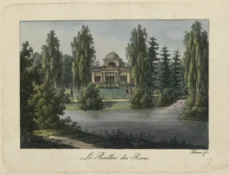 Il Padiglione delle Rose nel Parco di Pavlovsk, 1810s