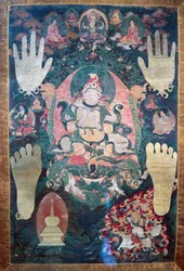 Gnya-Khri btsan-Po, leggendario primo re del Tibet, reincarnazione del bodhisattva Avalokitesvara, uno dei capi temporali e spirituali del Tibet, civiltà tibetana