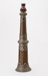Coppia di corni rituali telescopici (dung-chen)