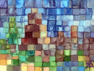 Paesaggio urbano geometrico