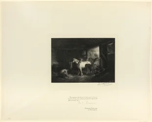 Interno di una stalla, da Old English Masters