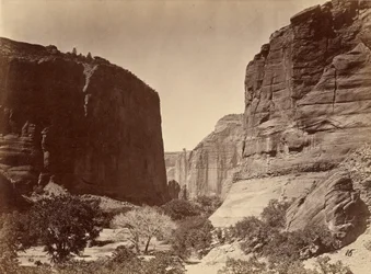 Punta del Cañon de Chelle, vista dall’alto; pareti alte circa 1.200 piedi