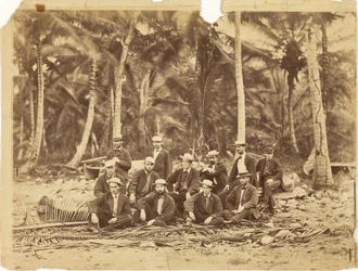 [Comandante di corvetta Thomas O. Slefridge e membri della spedizione Darién, Istmo di Darién (Panama)].