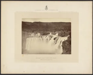Cascate di Shoshone, fiume Snake, Idaho, vista laterale completa al livello superiore
