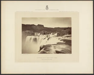 Cascate di Shoshone, fiume Snake, Idaho, vista dalla cima delle cascate