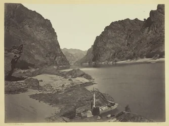 Cañon Nero, fiume Colorado, guardando verso monte dal campo 7