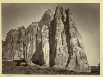 Il lato sud di Inscription Rock, 1873