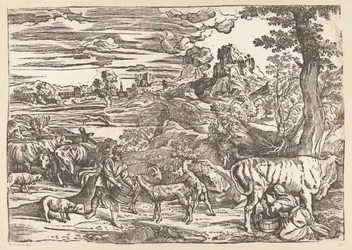 Paesaggio con lattaia
