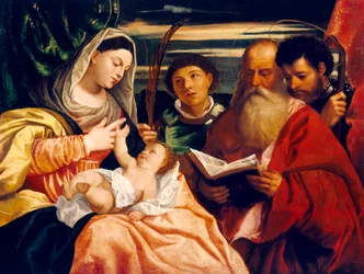 Madonna col Bambino e i santi Stefano, Girolamo e Maurizio