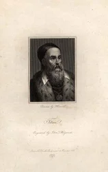 Ritratto di Tiziano, inciso da John T. Wedgwood