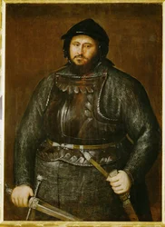 Johann Friedrich, principe elettore di Sassonia in armatura ... (dipinto su tela)