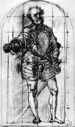 Schizzo per il ritratto del Duca di Urbino, 1536, 1937