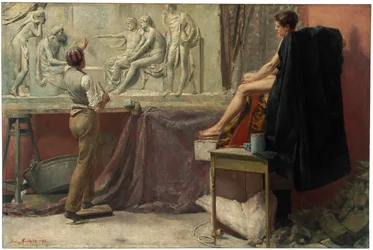 Lo studio dello scultore, 1885