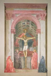 La Trinità, 1427-28 (post restauro) (dettaglio)