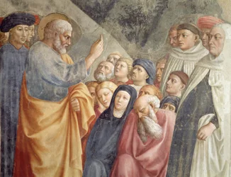 San Pietro predica a Gerusalemme (dettaglio)