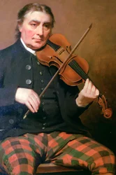 Ritratto di Niel Gow, Blair Castle, Blair Atholl, Perthshire, Scozia
