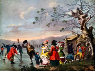 Divertimento Invernale: Una Veduta di Hyde Park dalla Chiusa all