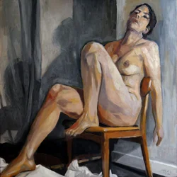 Figura nuda contemplativa