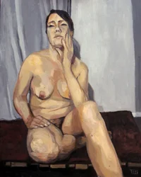 Figura femminile pensierosa
