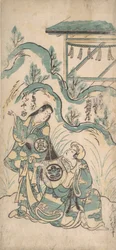Ichimura Kamezo e Arashi Tomonosuke, ca. 1748