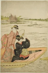 Un traghetto sul fiume Sumida