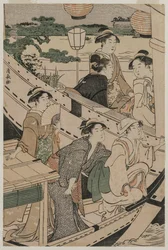 Festa in barca sul fiume Sumida, 1789