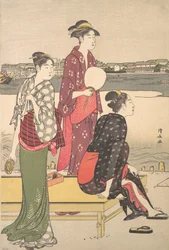Sera sulle rive del fiume Sumida