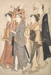 Ichikawa Danjuro V e la sua famiglia