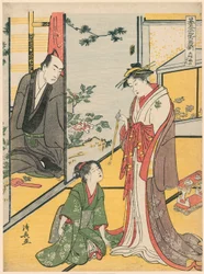 Scena al Daifukuya (Daifukuya no dan), dalla serie "Go Taiheiki Shiraishi Banashi"